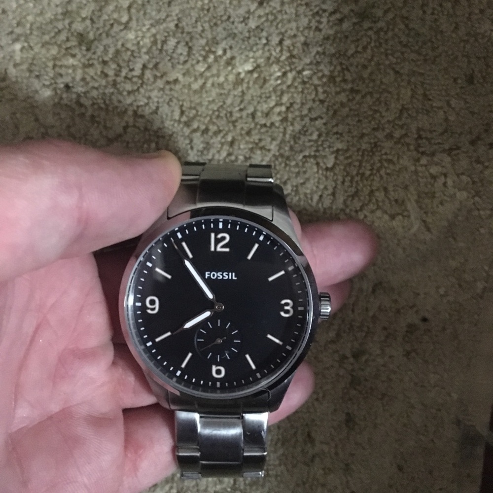 Used fossil watch silver